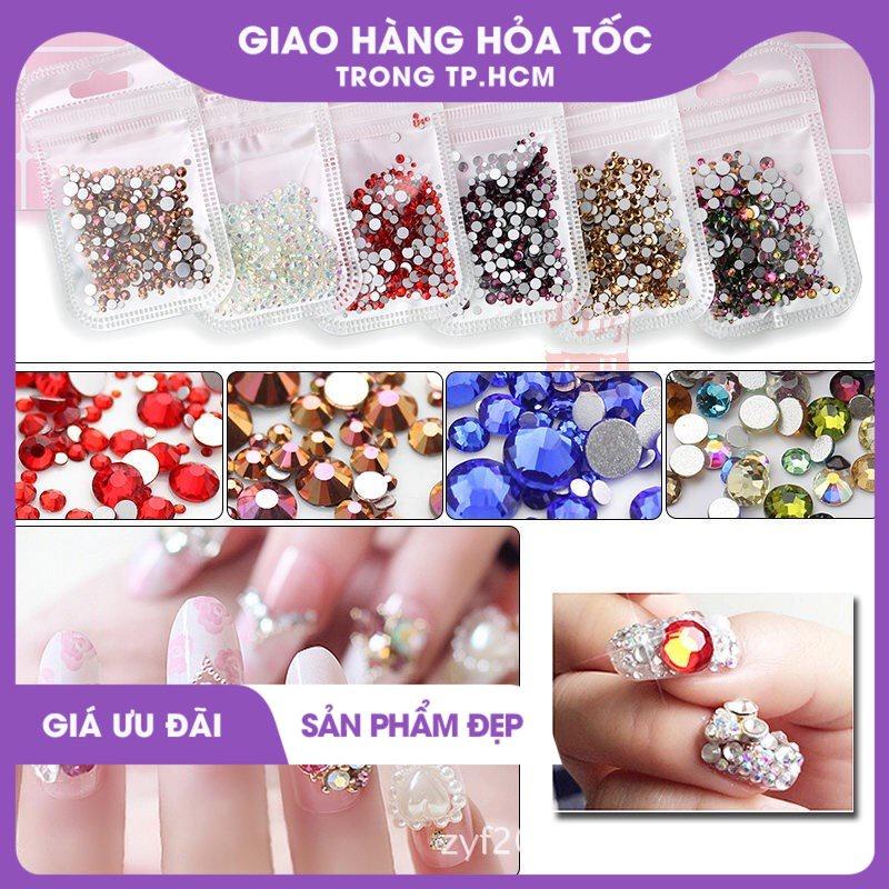 Đá Đính Móng nail diamond siêu sáng 1 túi mix size 400 viên 0820