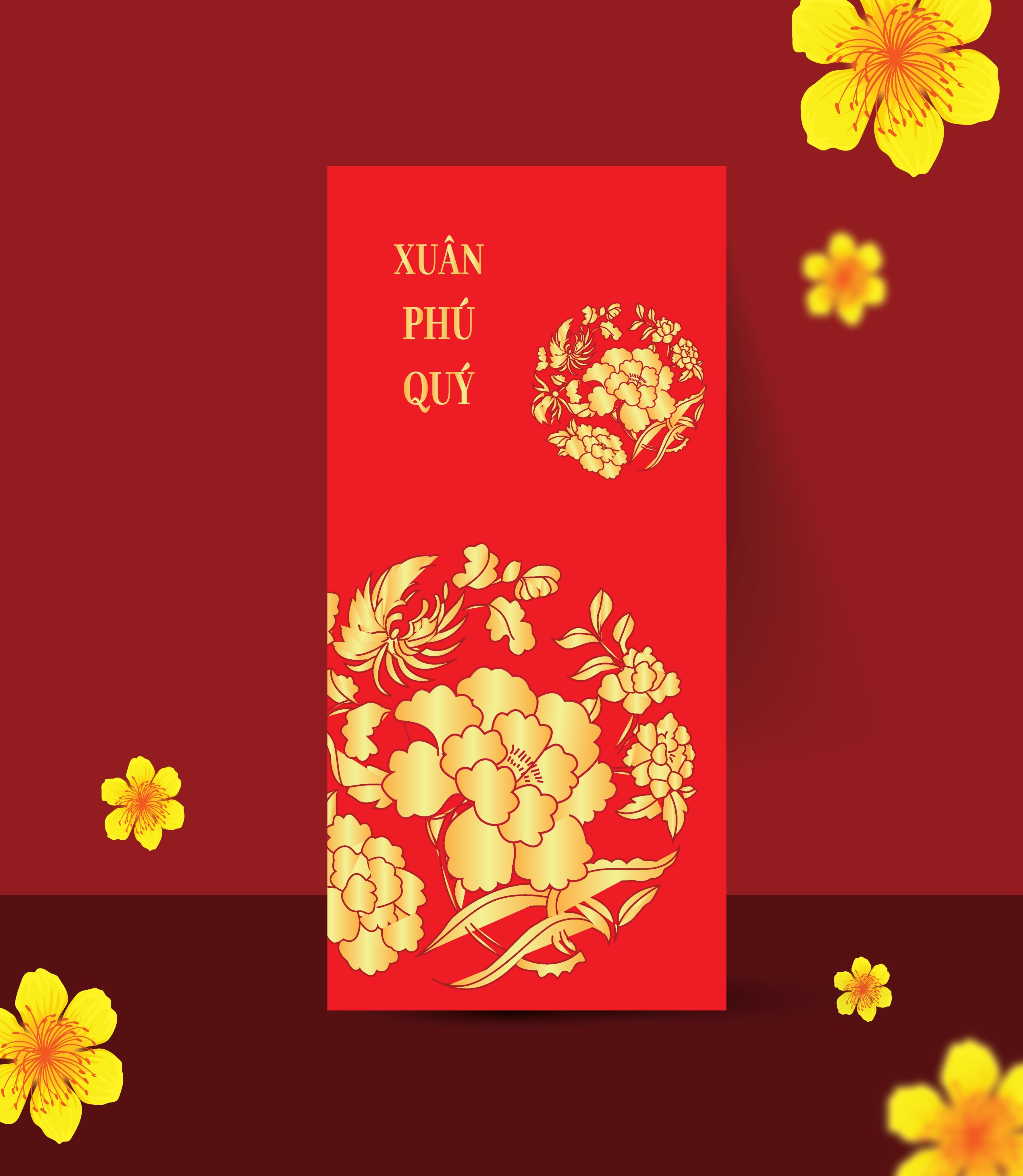 Xấp 100 bao lì xì mẫu chọn mẫu trong hình