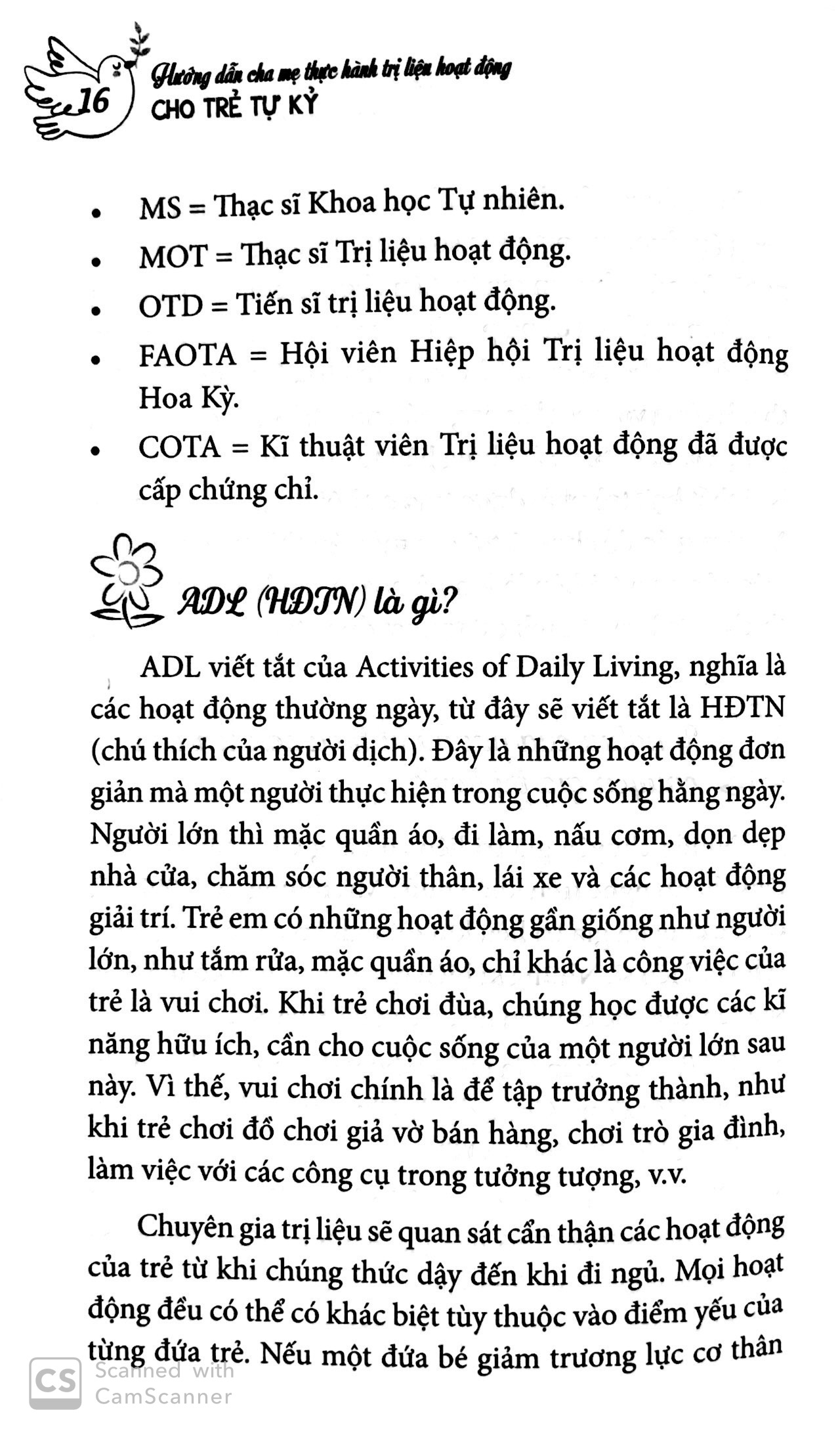 Hướng Dẫn Cha Mẹ Thực Hành Trị Liệu Hoạt Động Cho Trẻ Tự Kỷ