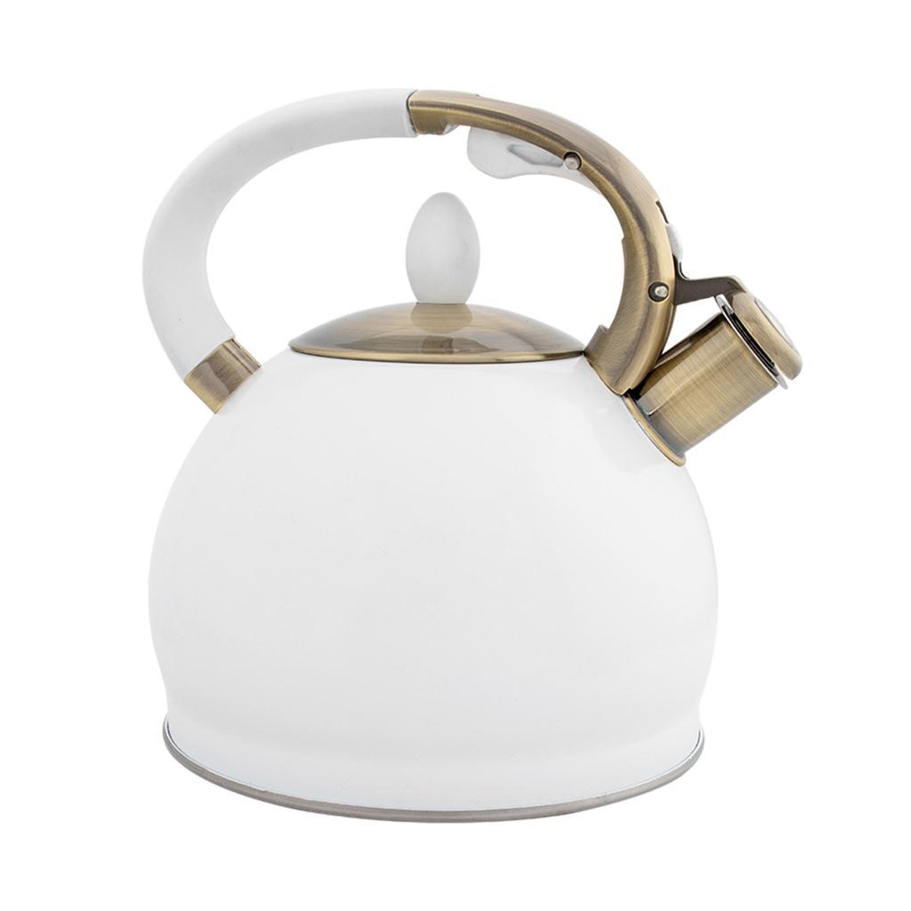 Stainless Steel Kettle Hiking Cookware Teapot White