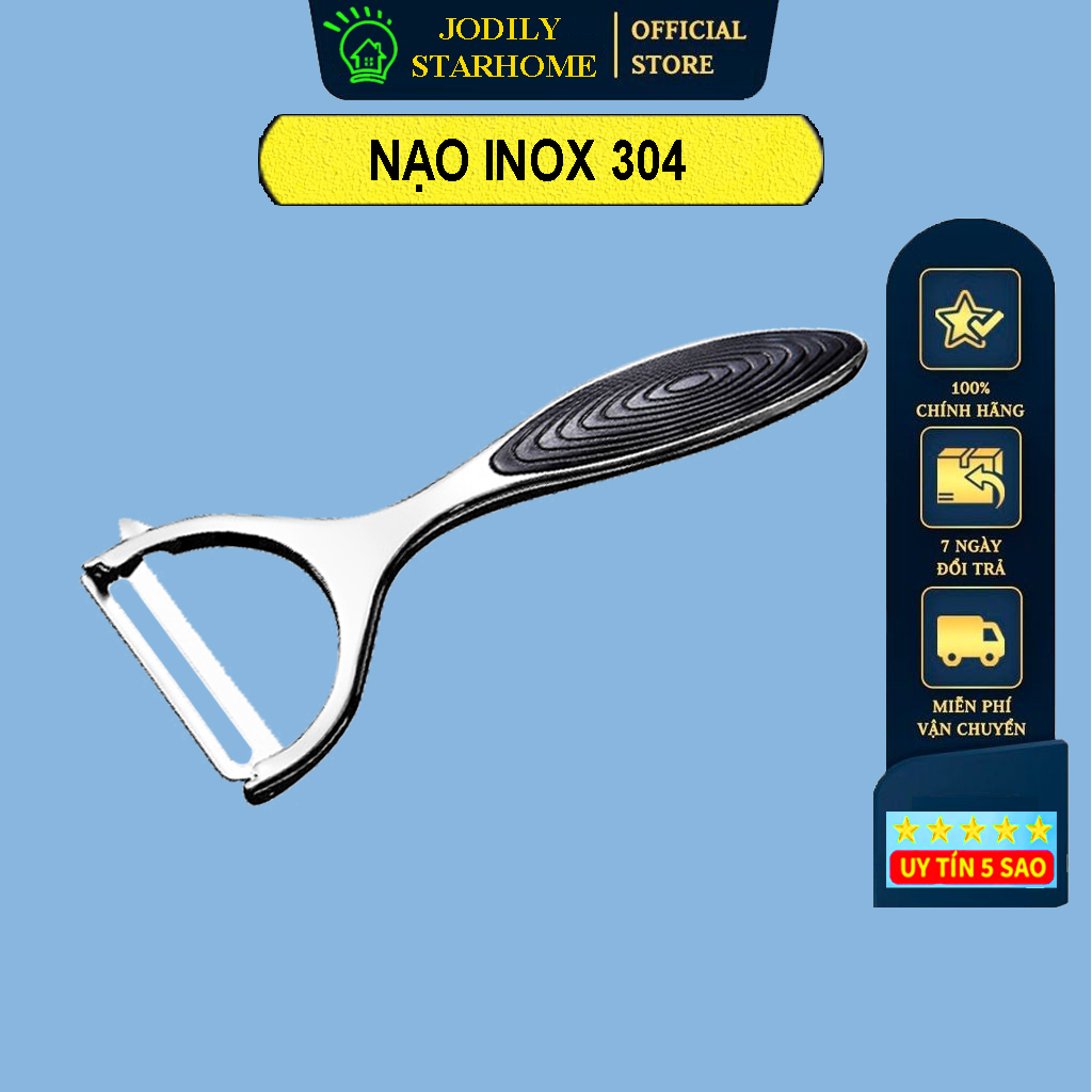 Nạo, Gọt Vỏ Hoa Củ Quả Inox 304 Cán Gỗ Cao Cấp Jodily StarHome – Nạo thường