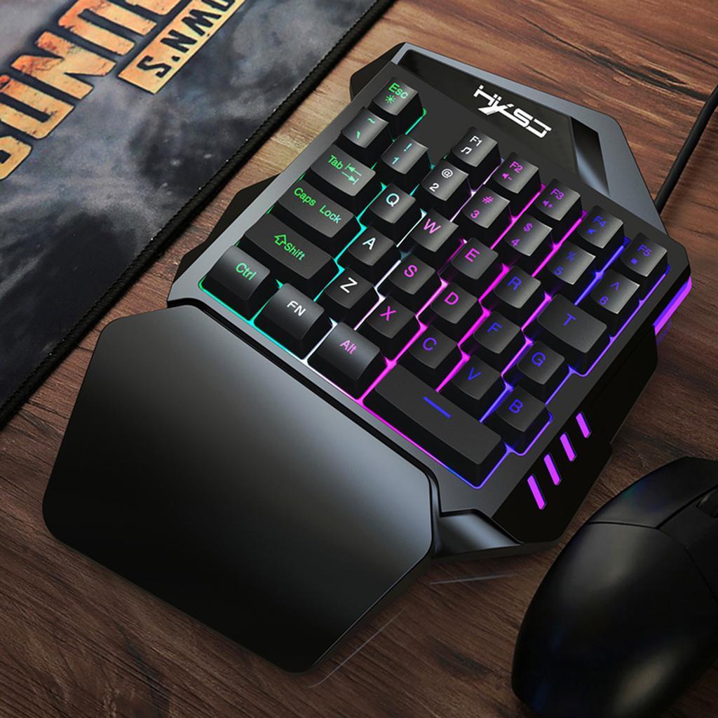 Backlight One-ed Keyboard Left PC Gaming Keypad