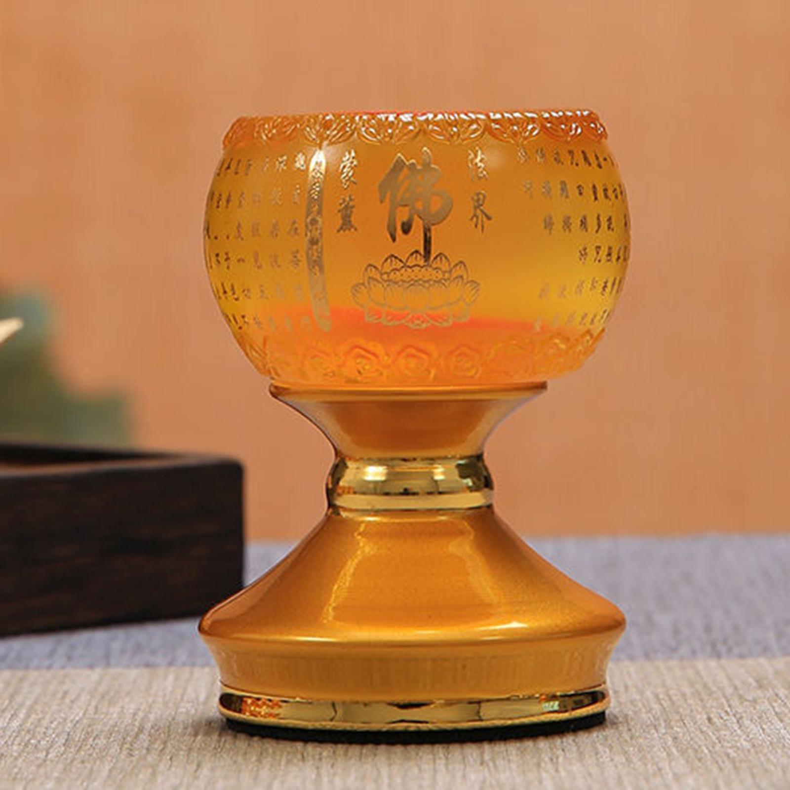 Ghee Lamp Holder Candle Holder Butter Lamp Holder for Bedroom Home Ornament
