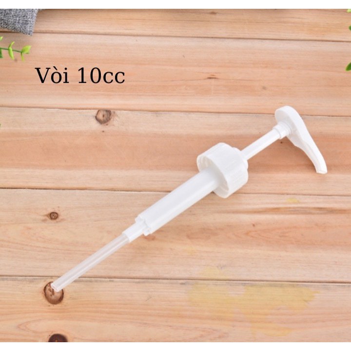 Bình Đựng Siro Bằng Nhựa Có Vòi Pump Định Lượng 10ml 1 Lần Bơm