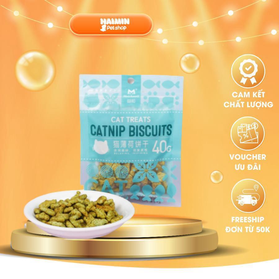 Bánh cá bánh thưởng catnip biscuits tiêu búi lông & giảm hôi miệng cho mèo - HaiMin Petshop