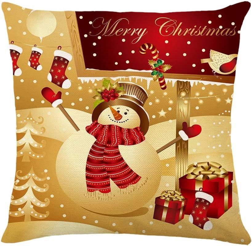 Đệm Giáng sinh bao gồm 45x45cm, rất nhiều 4 chiếc ghế sofa trang trí Giáng sinh Trang trí bông và vải lanh cho phòng ngủ ghế vườn