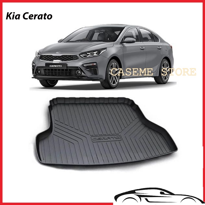 Lót cốp dành cho xe Kia Cerato 2019 - 2021 không mùi, chất liệu TPO cao cấp