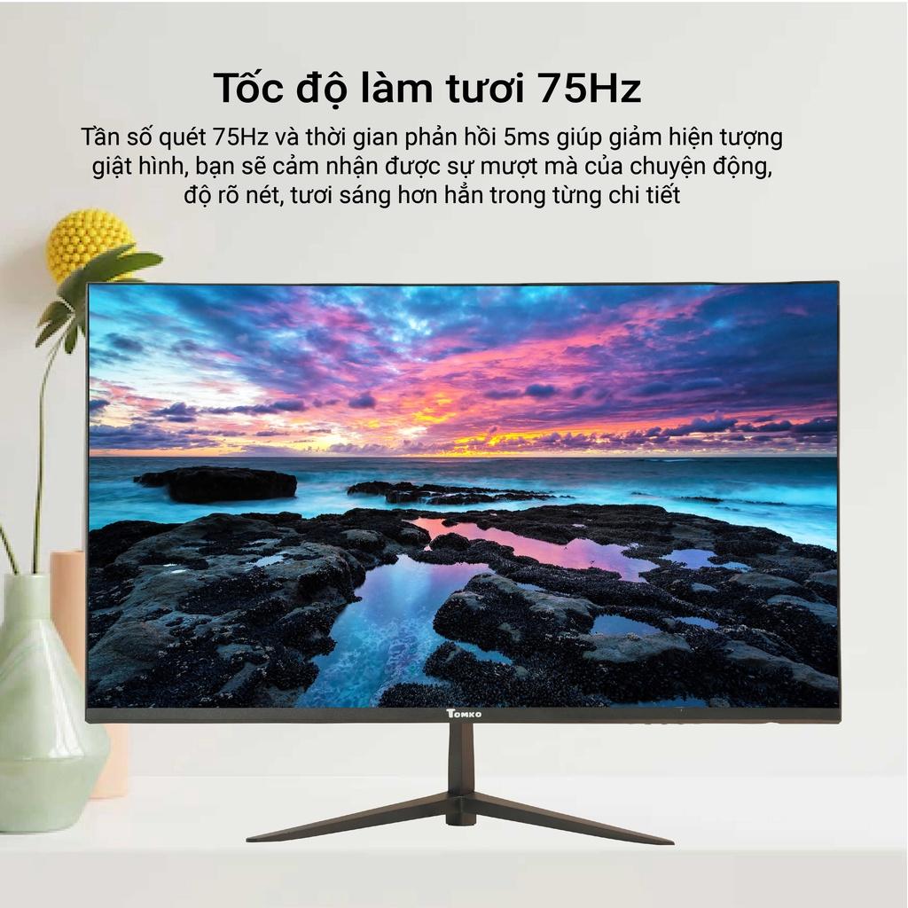 Màn hình máy tính Tomko T2421F 24 inch full viền IPS 75Hz – Siêu chất lượng - Hàng Chính Hãng Tomko