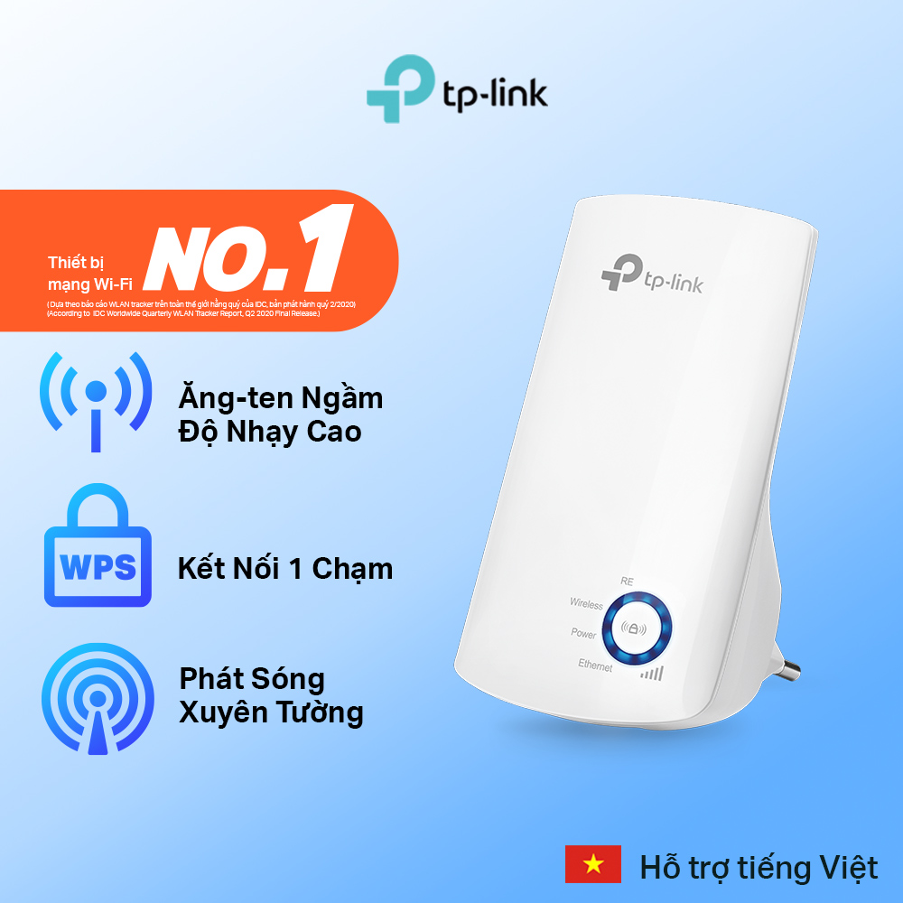 Bộ Mở Rộng Sóng Wifi TP-Link TL-WA850RE Chuẩn N 300Mbps - Hàng Chính Hãng