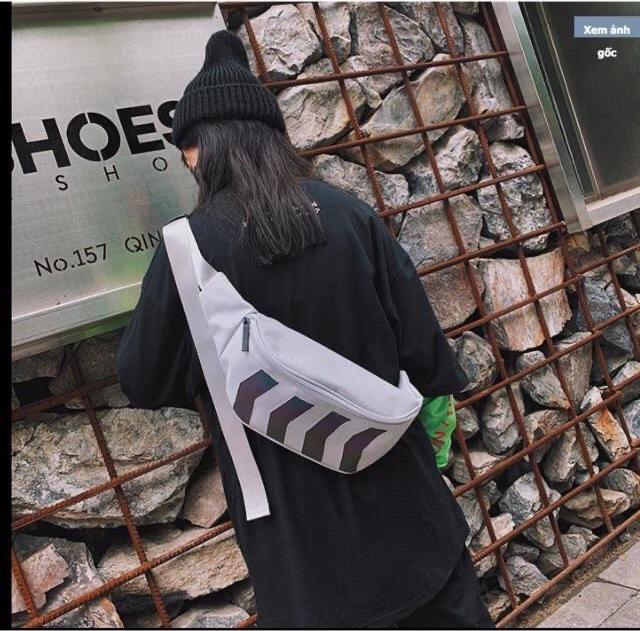Túi xách đeo chéo nam nữ phản quang phong cách Hàn Quốc Mituza TX36