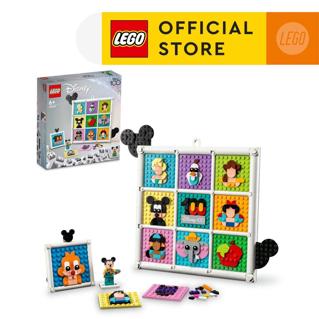 LEGO Disney Princess 43221 Đồ chơi lắp ráp Khung tranh kỉ niệm nhân vật Disney 100 (1,022 chi tiết)