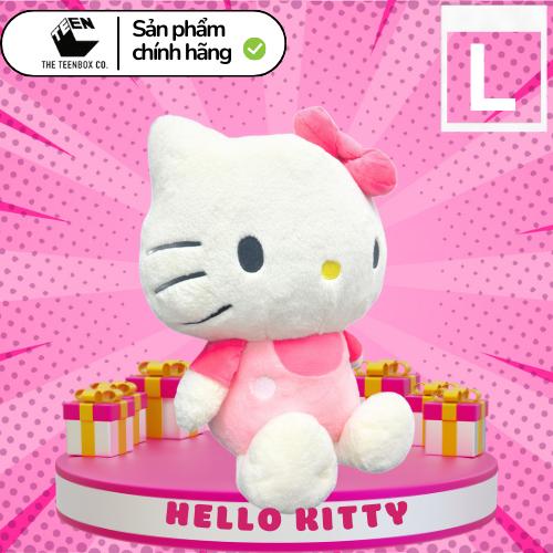 Gấu Bông Hello Kitty Size L Cho Bé Cao Cấp, Thú bông Hello kitty cho bé, Gấu Bông lớn, Gấu bông Cao Cấp Mềm Mịn Size 52cm, Quà tặng đáng yêu - Sản phẩm chính hãng, Phân phối bởi Teenbox