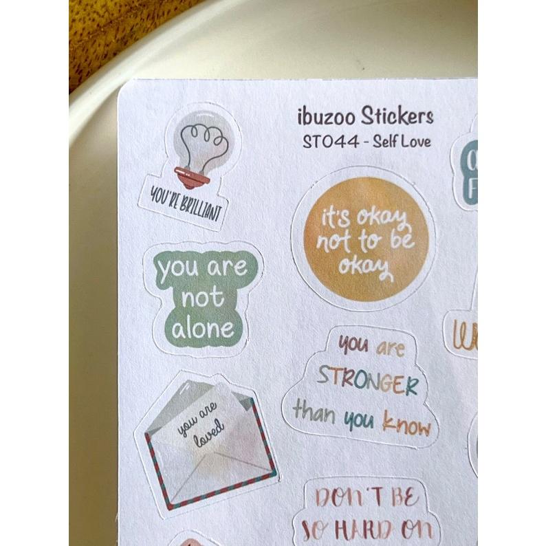 Sticker sheet self love - chuyên dán, trang trí sổ nhật kí, sổ tay | Bullet journal - Unim040