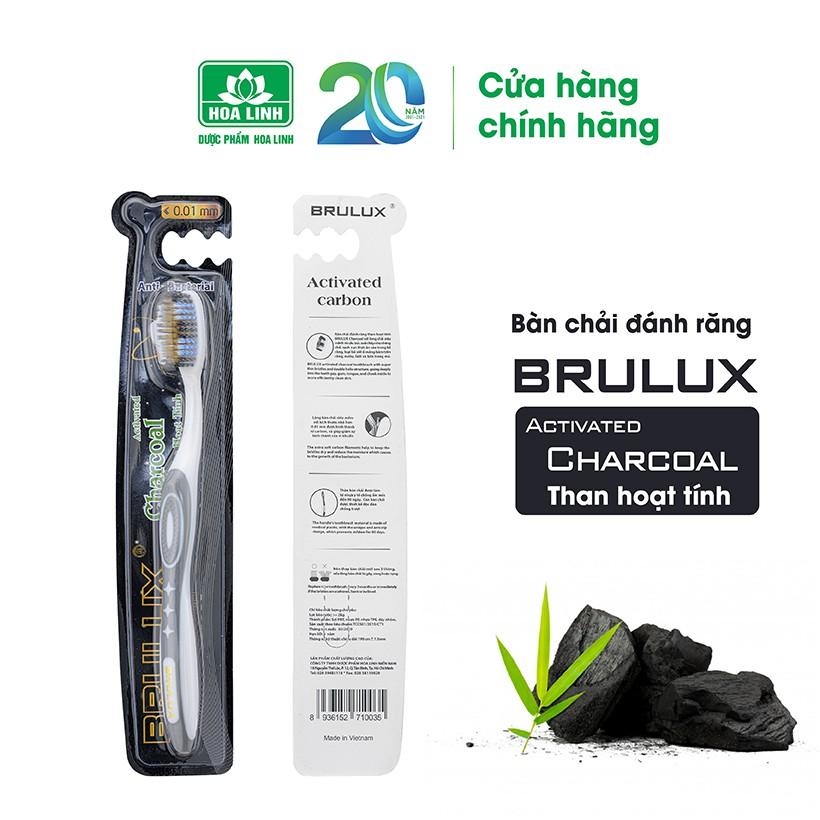 Bàn chải đánh răng Brulux Activated Charcoal than hoạt tính | Tiki