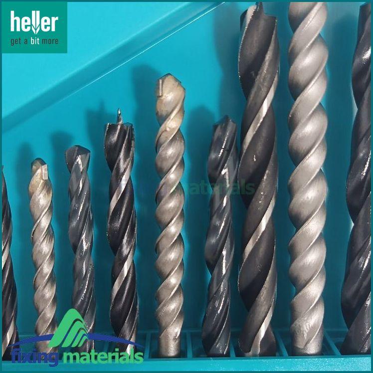 Hộp 9 mũi khoan hỗn hợp HELLER chuôi tròn