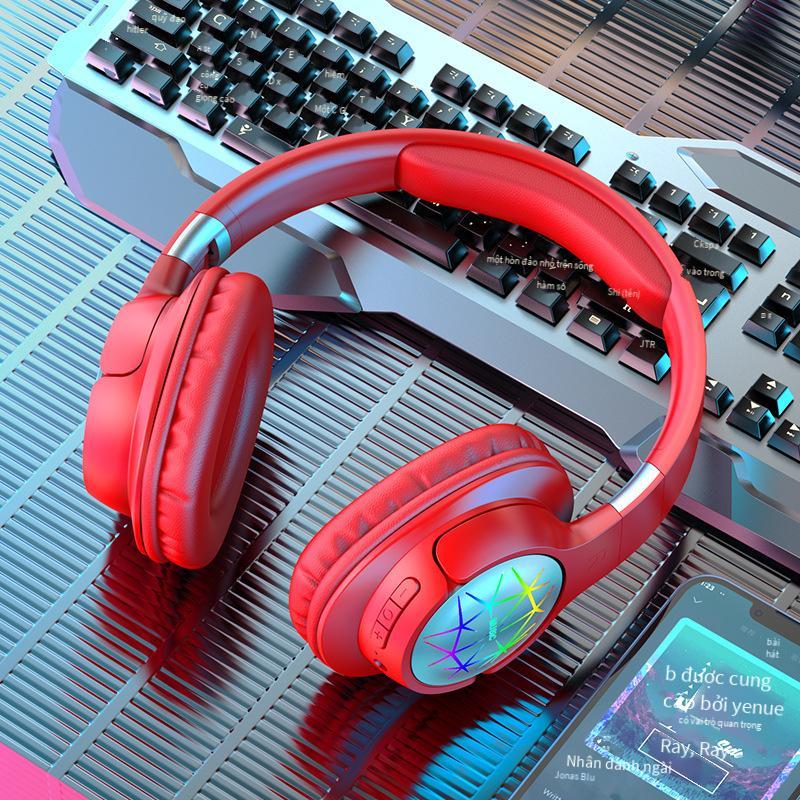 Phong cách mới nhất bùng nổ bass nặng thể thao thể thao điện tử trò chơi âm nhạc phát sáng thẻ không dây tai nghe Tai nghe Bluetooth