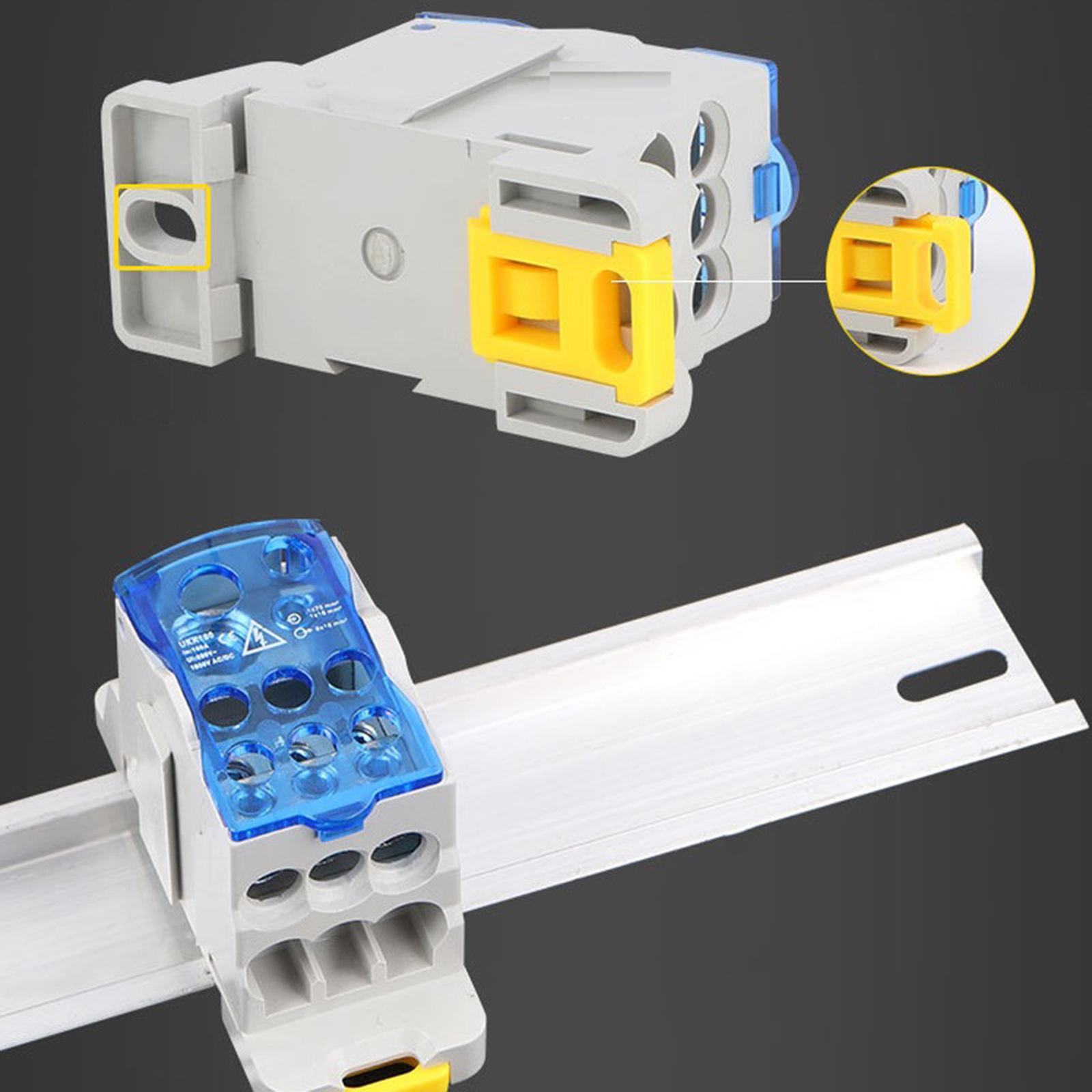 Din Rail Terminal Case Block Distribution Box, Electrical Junction Box for Power Distribution Cabinets