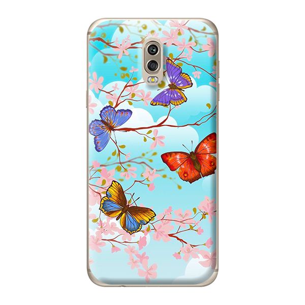 Ốp lưng cho Samsung Galaxy J7 Plus BƯỚM 4 MÀU 1 - Hàng chính hãng