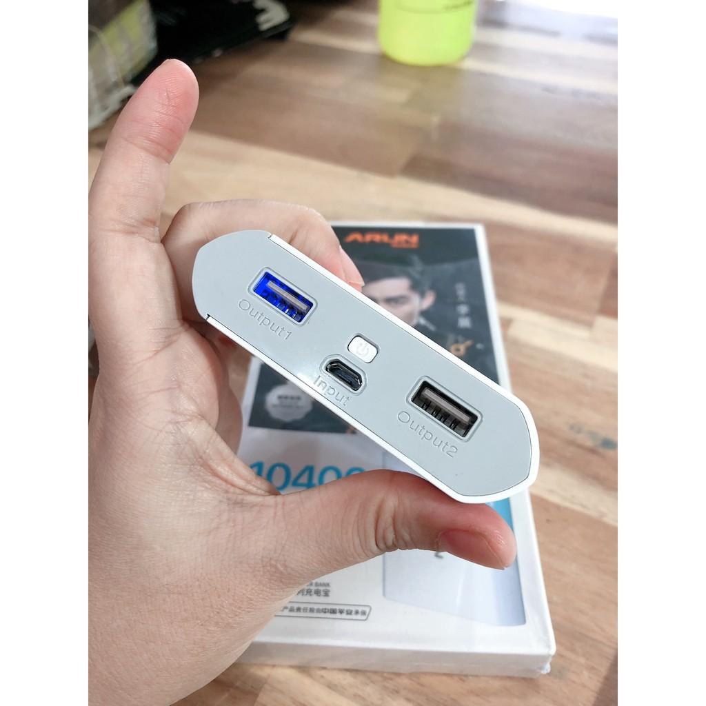 Pin dự phòng Arun 10400mAH - Hàng Chính Hãng