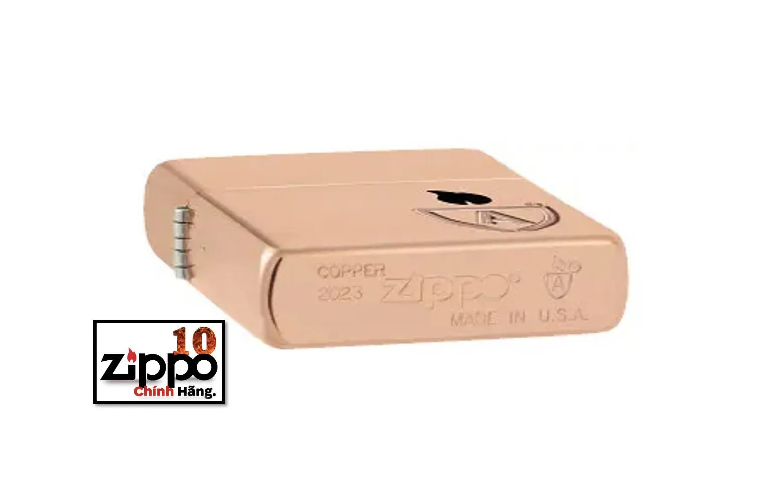 Bật lửa Zippo 46171 – Zippo Armor Solid Copper Case - Chính hãng 100%