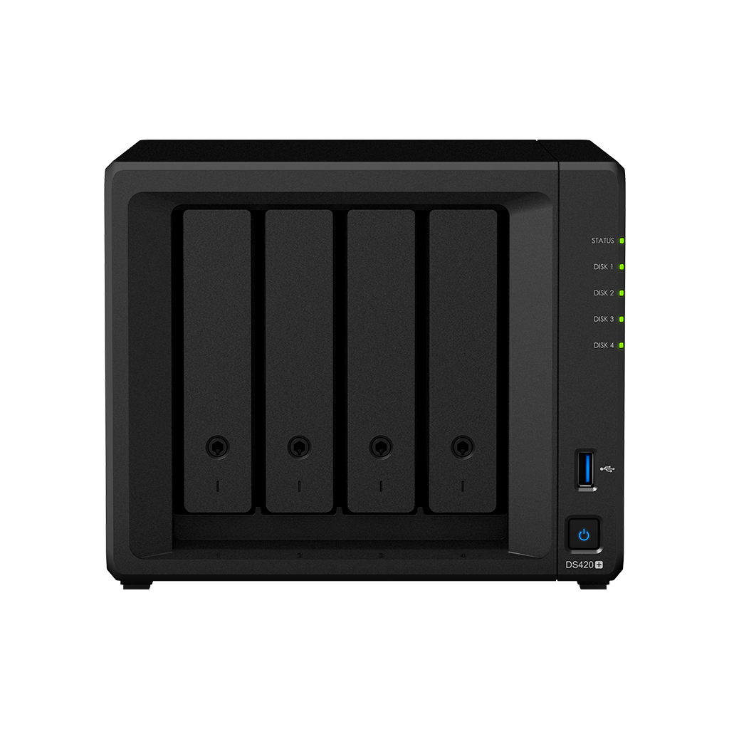 Combo Thiết bị lưu trữ NAS Synology DS420+ kèm 1 ổ cứng Toshiba NAS N300 4TB - Hàng chính hãng