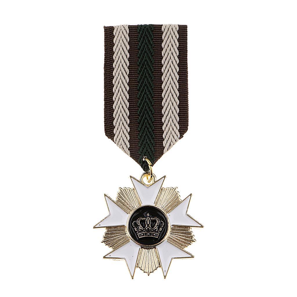 4Pack Vintage Style Geometric Pendant Medal Mens Uniform Badge Brooch Pin