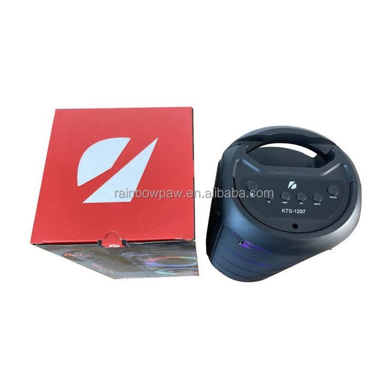KTS-1297 Loa Kép 4 Inch Chất Lượng Cao Âm Thanh Tốt Di Động Có Đèn Nhiều Màu Loa Không Dây Màu sắc: Đen