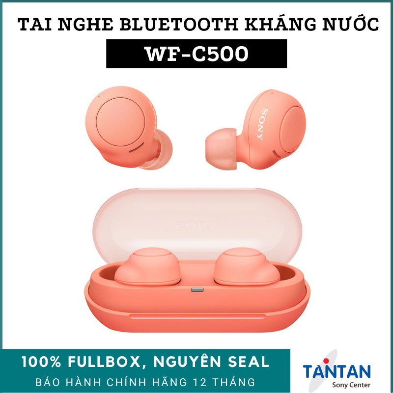 Tai Nghe In-ear BLUETOOTH Sony WF-C500 | DSEE - 360 Reality Audio - Pin:20H - Sạc nhanh - Fast Pair - Kháng nước IPX4 | Hàng Chính Hãng