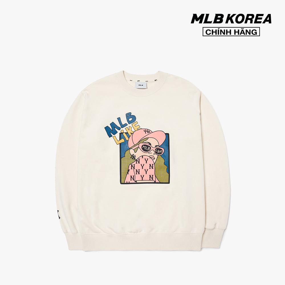 MLB - Áo sweatshirt cổ tròn tay dài phom suông trẻ trung 3AMTL0224