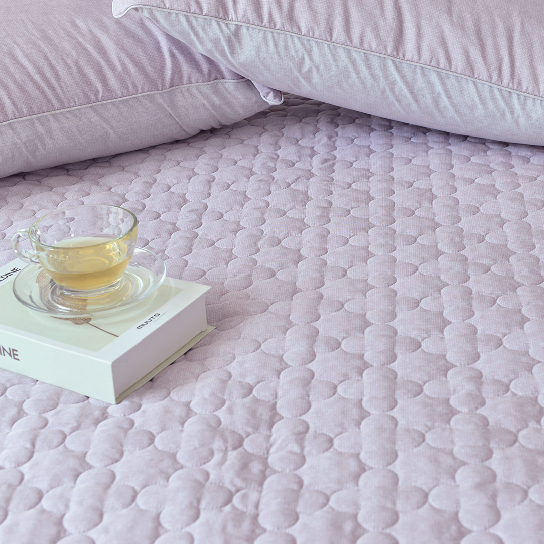 Tấm Bảo Vệ Nệm Mattress Pad Amber Pink Chần Bông Cao Cấp