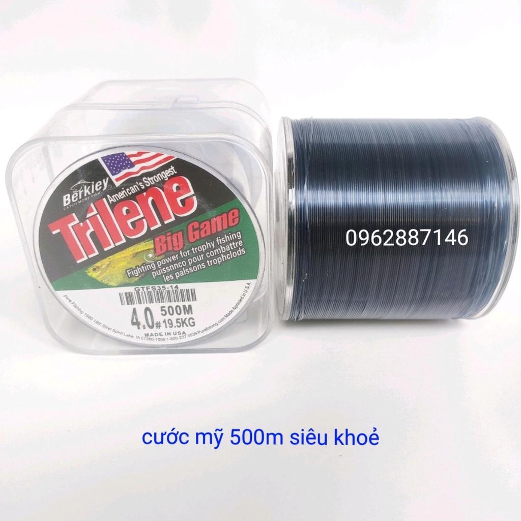 Cước câu cá TRILINE 500M cước mỹ tàng hình siêu tải