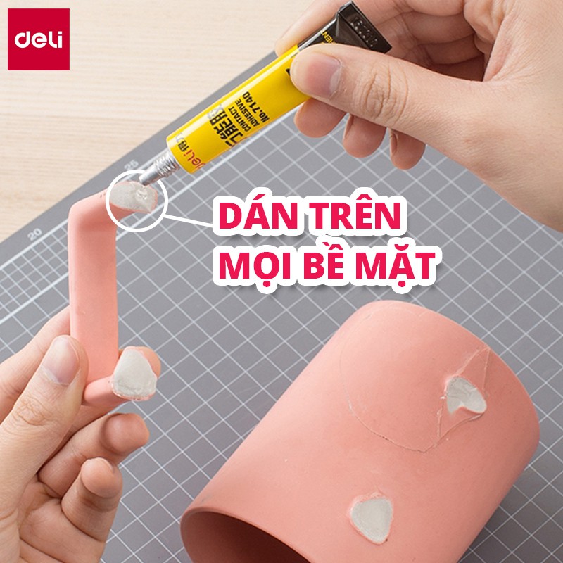 Keo Dán Giày, Gỗ, Nhựa, Sứ Siêu Dính Chống Thấm Đa Năng Deli - 7Ml / 20Ml - 7140 / 7149