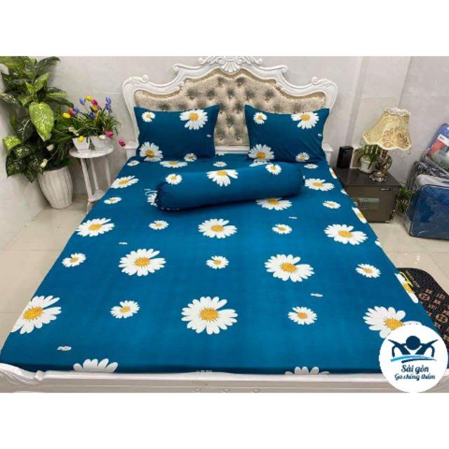 GA CHỐNG THẤM COTTON THUN NANO KHÁNG KHUẨN LOẠ TỐT - HÌNH HOA CÚC