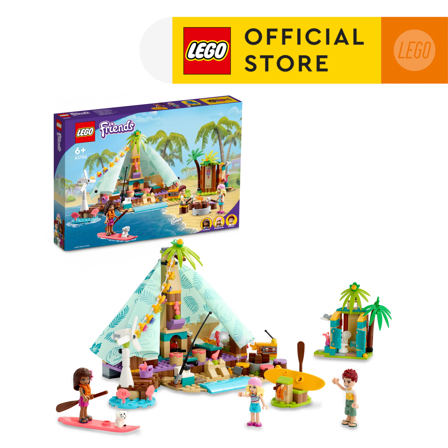 LEGO Friends 41700 Lều Cắm Trại Bãi Biển (380 chi tiết)