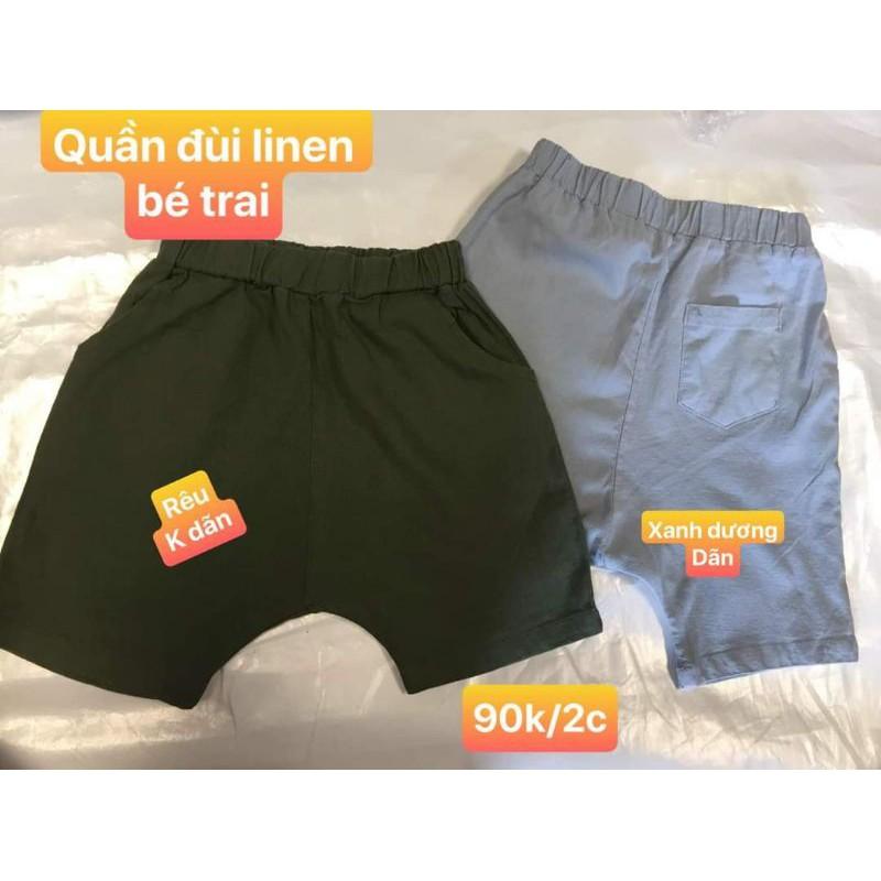 Quần đùi linen bé trai