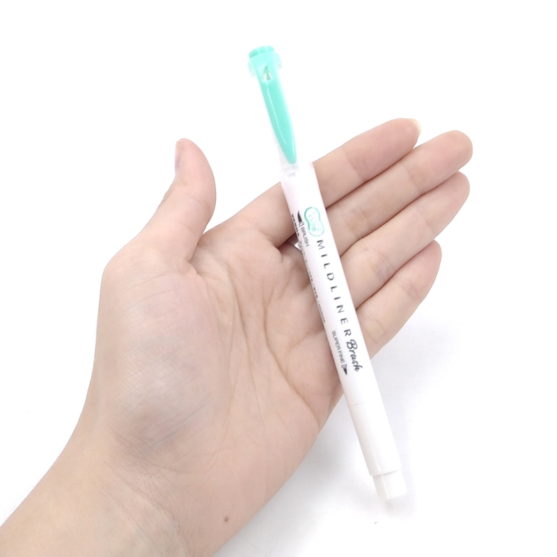 Viết Cọ Nhật Mildliner Zebra WFT8-MBG - Xanh Mint