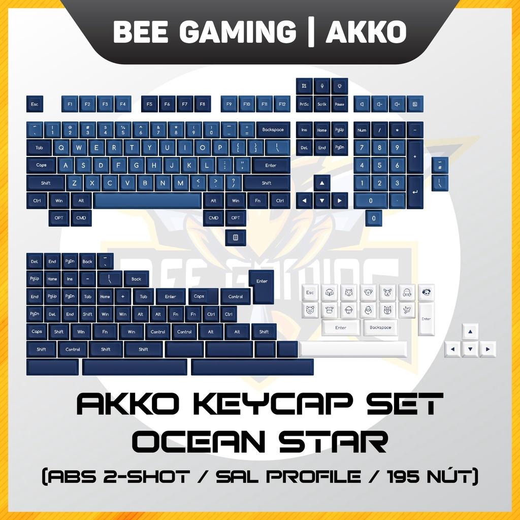 Bộ Keycap chính hãng AKKO - Ocean Star (ABS Double Shot / SAL Profile / 195 nút)