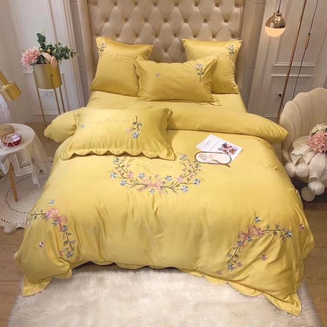 Bộ chăn ga gối phi lụa cao cấp