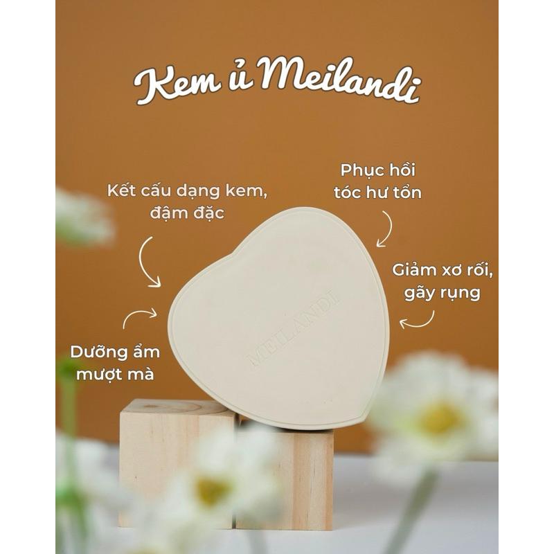 Kem hấp ủ tóc sinh học Meilandi Bioremediation Repairing hair mask siêu mềm mượt, giảm xơ rối 350ml