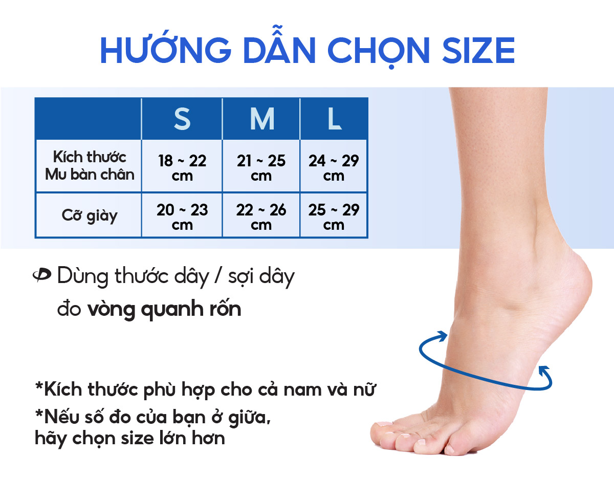 Đai Định Hình Cổ Chân (loại cứng) Phiten Metax Supporter Ankle Firm AP238003/AP238004/AP238005