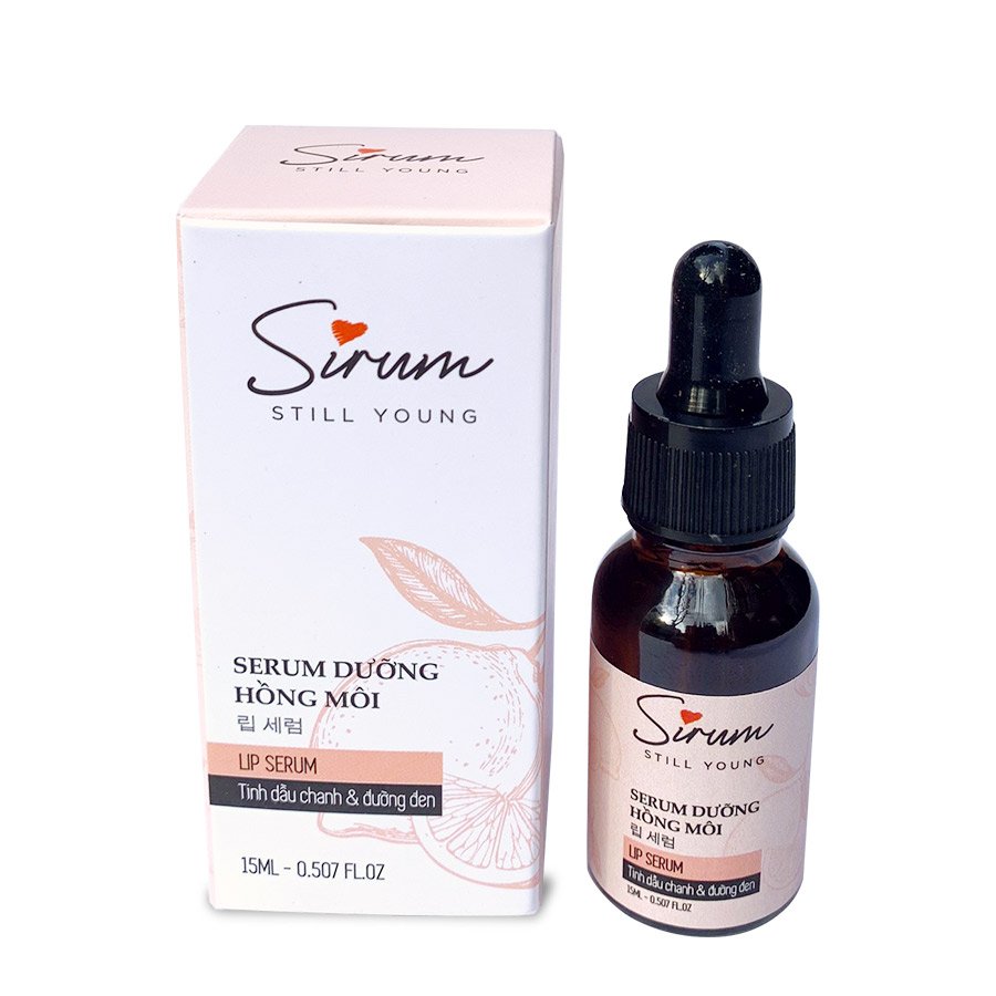 Serum dưỡng môi Sirum 15ml dưỡng ẩm môi trong 5 giây giúp môi hồng hào, giảm thâm môi, cho lớp son đẹp