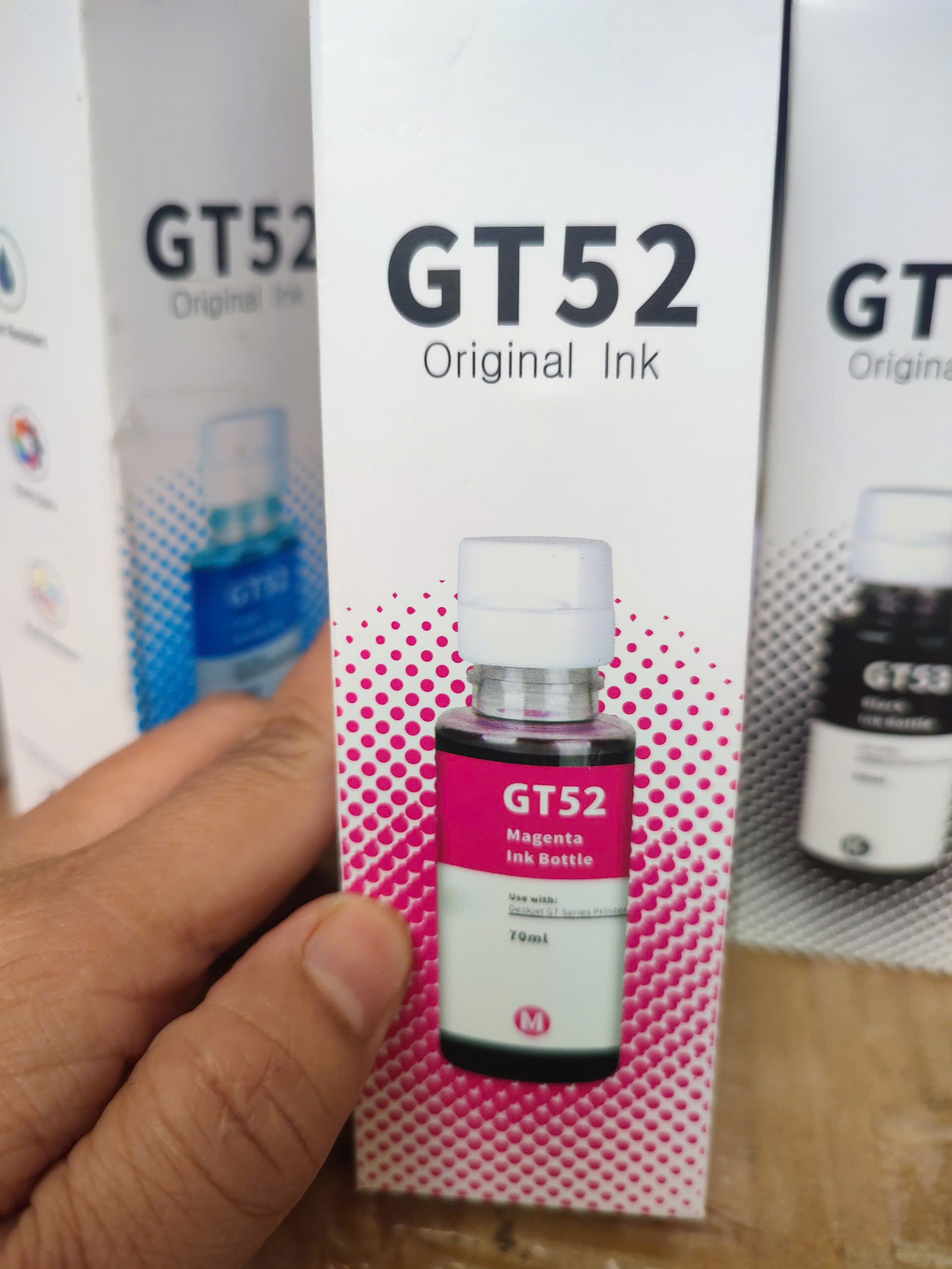Mực dành cho máy in HP Smart Tank 210, mực tương thích, Mực gt52