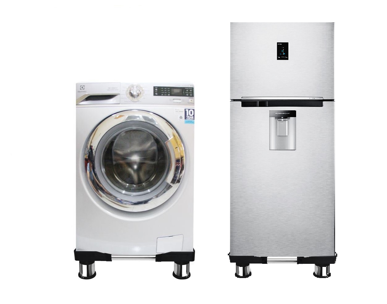 Chân đế máy giặt, tủ lạnh, nước lọ inox CP kích thước từ 30-77inch - Hàng Chính Hãng