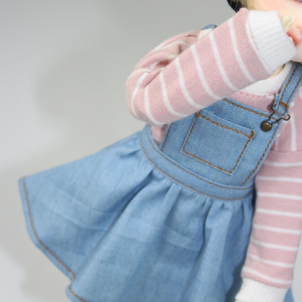 Casual Long Sleeve Sweater Top Clothes for 1/6 BJD Doll Outfits