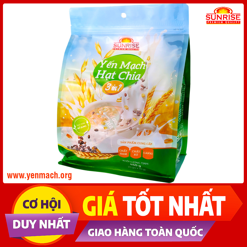 Ngũ cốc yến mạch hạt chia gói 450g