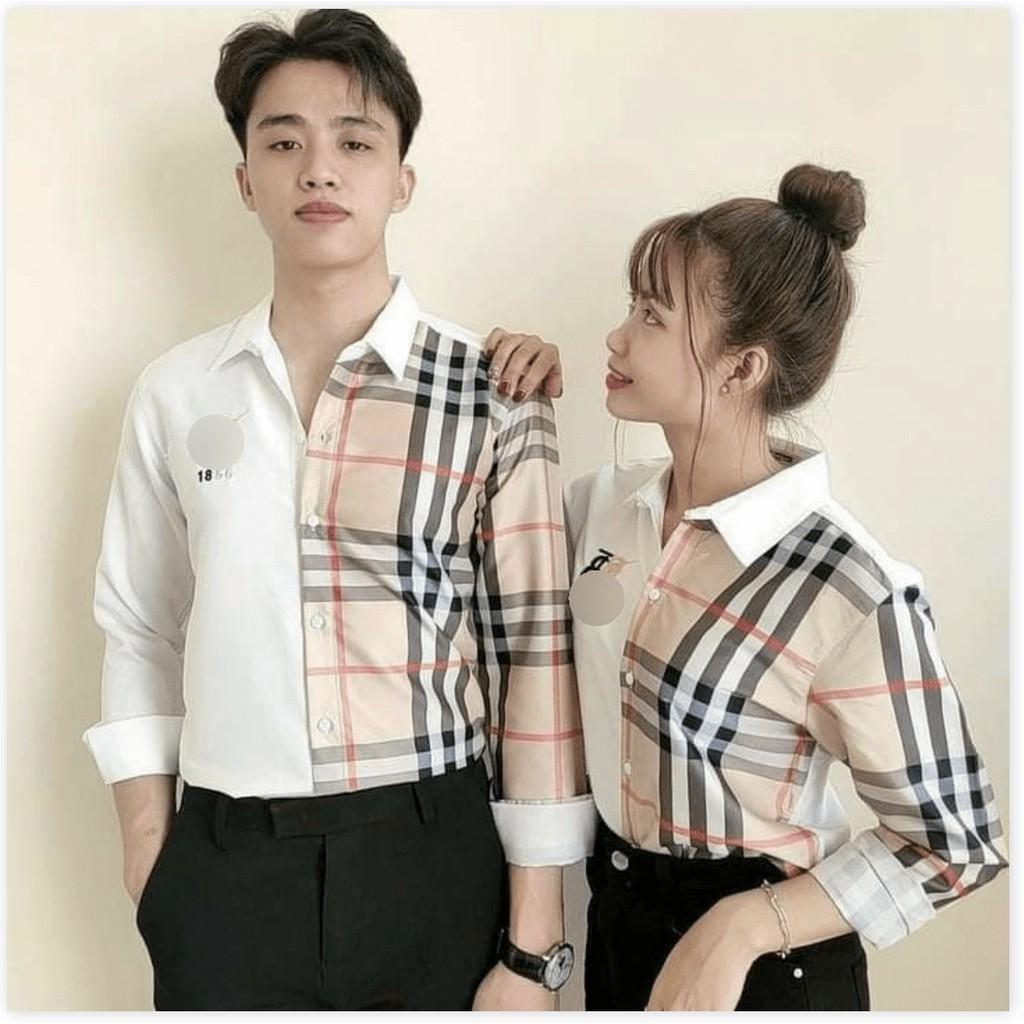 Áo sơ mi cặp đôi CỰC ĐẸP HOẠ TIẾT CARO DÀNH CHO CÁC CÁC BẠN TRẺ KME FASHION
