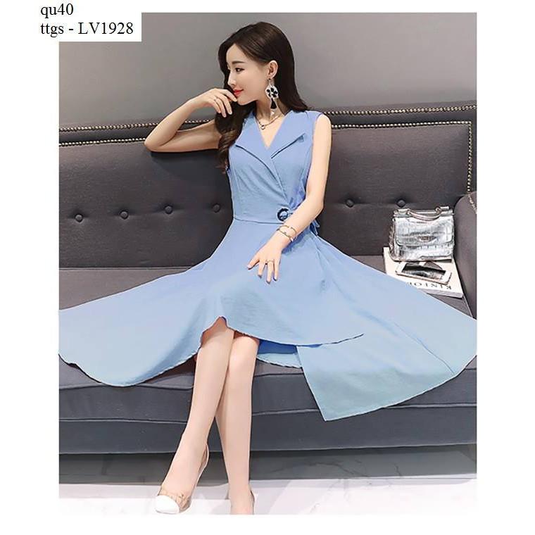 Ttgs - LV1928 ĐẦM XÒE DỰ TIỆC PHỐI THẮT LƯNG