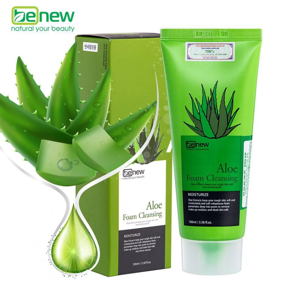 Sữa Rửa Mặt Benew Hàn quốc Tinh Chất Lô Hội 100ml chính hãng