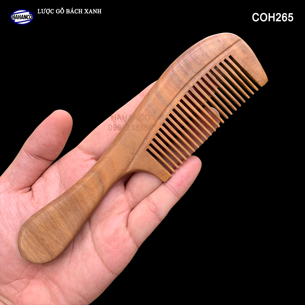 Lược gỗ Bách Xanh có mùi thơm nhẹ COH265 - Chải tóc làm dịu tâm trí giảm căng thẳng - Giúp Tóc Suôn & Mềm Không Làm Rụng