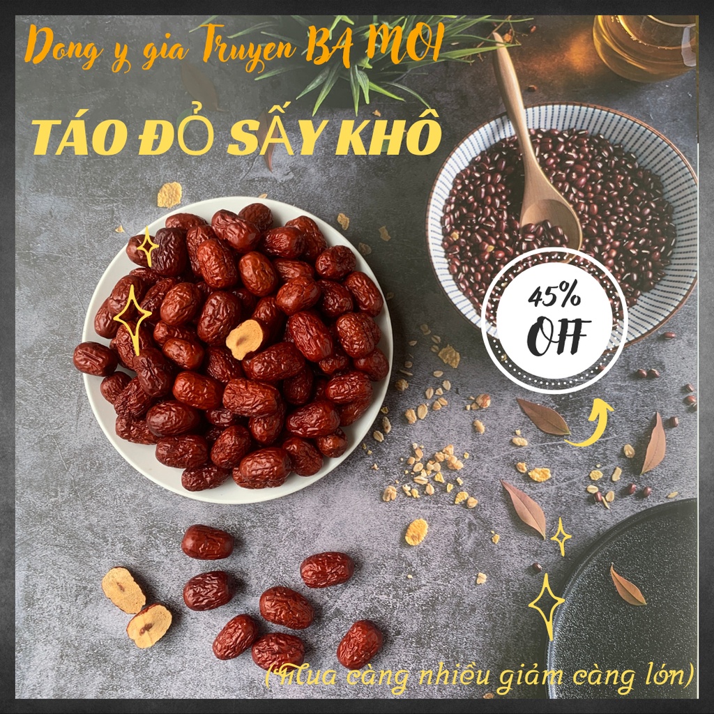 Táo Đỏ Sấy Hàn Quốc ( Túi 100g ), Táo Đỏ